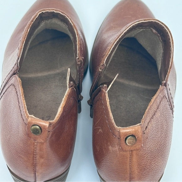 Naturalizer Zarie Bootie Saddle Tan Tumbled Leather Size 6.5 NWT - Picture 7 of 13